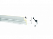 Карниз для LED подсветки Tesori KF701 FLEXI лепнина из полиуретана